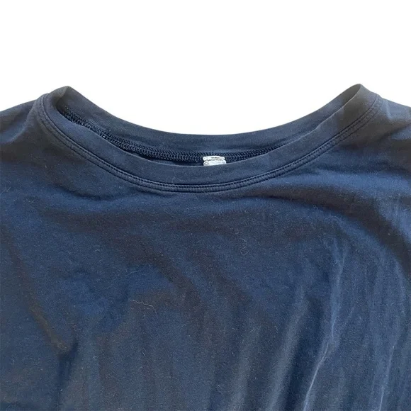 lululemon athletica Black Tie Front Muscle Tee, activewear, active, gym, 6 - Picture 5 of 6